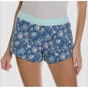 FAIR HARBOR Atlantique Shorts Women's Small Marine Floral Lined Zipper Pockets